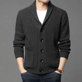 Classic Lapel Sweater Cardigan for Casual Style - Swefashionstore