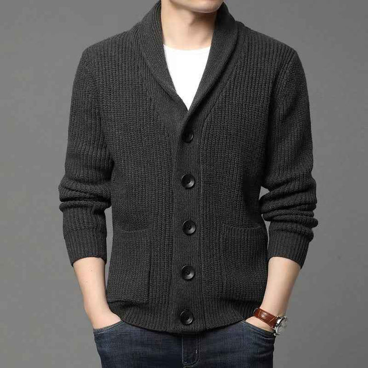Classic Lapel Sweater Cardigan for Casual Style - Swefashionstore