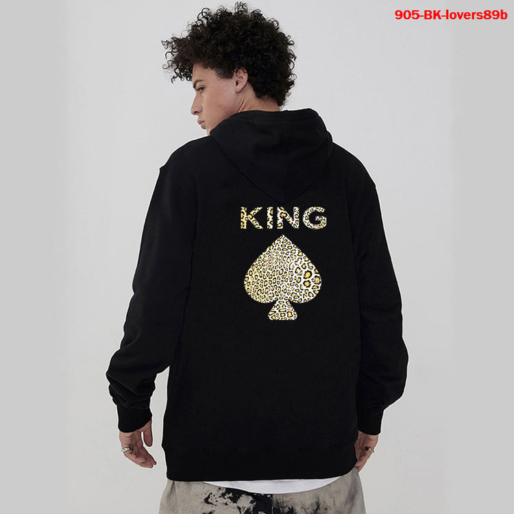 Women Hoodies King Queen Printed Sweatshirt Lovers - Swefashionstore