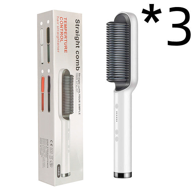 Hot Electric Hair Straightener And CurlingBrush