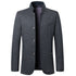 Business Stand Collar Woolen Coat - Swefashionstore