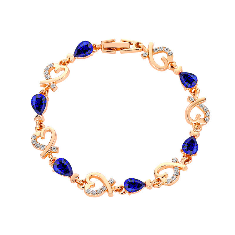 Love Bracelet With Rhinestones