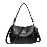 Soft Leather Textured Ethnic Style Simple Versatile Large Capacity Shoulder Messenger Bag - Swefashionstore