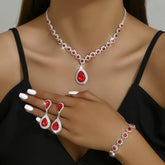Fashion Jewelry Necklace Bracelet Three-Piece Set for Stylish Elegance - Swefashionstore
