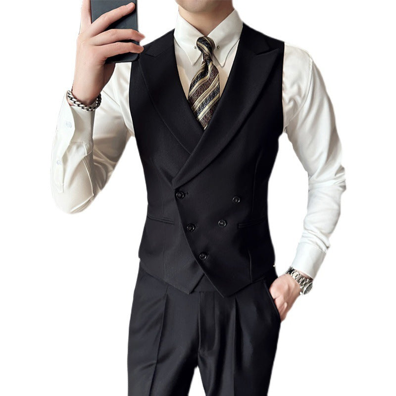 Black Milano Suit Includes Jacket Waistcoat Trousers - Swefashionstore