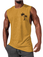 BESTSELLER Coconut Tree Embroidery Vest Summer Beach Tshirt - Swefashionstore