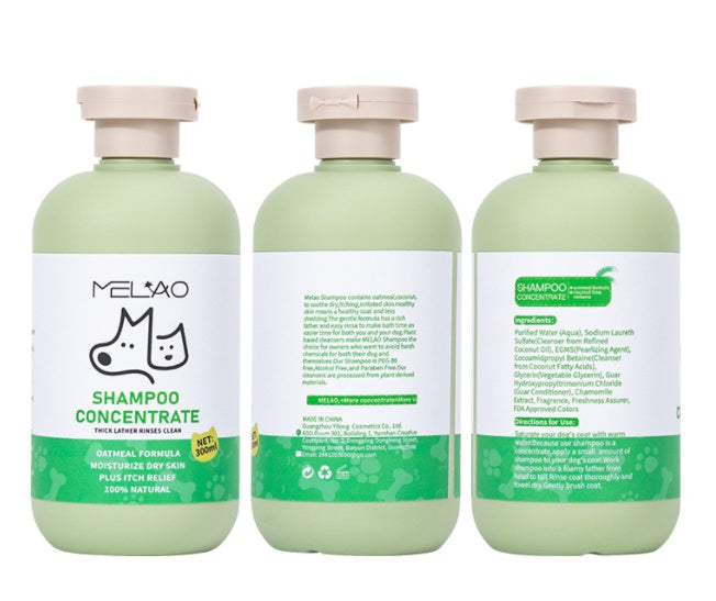 MELAO Hair Care Sanftes Haustier-Badeshampoo, 300 ml