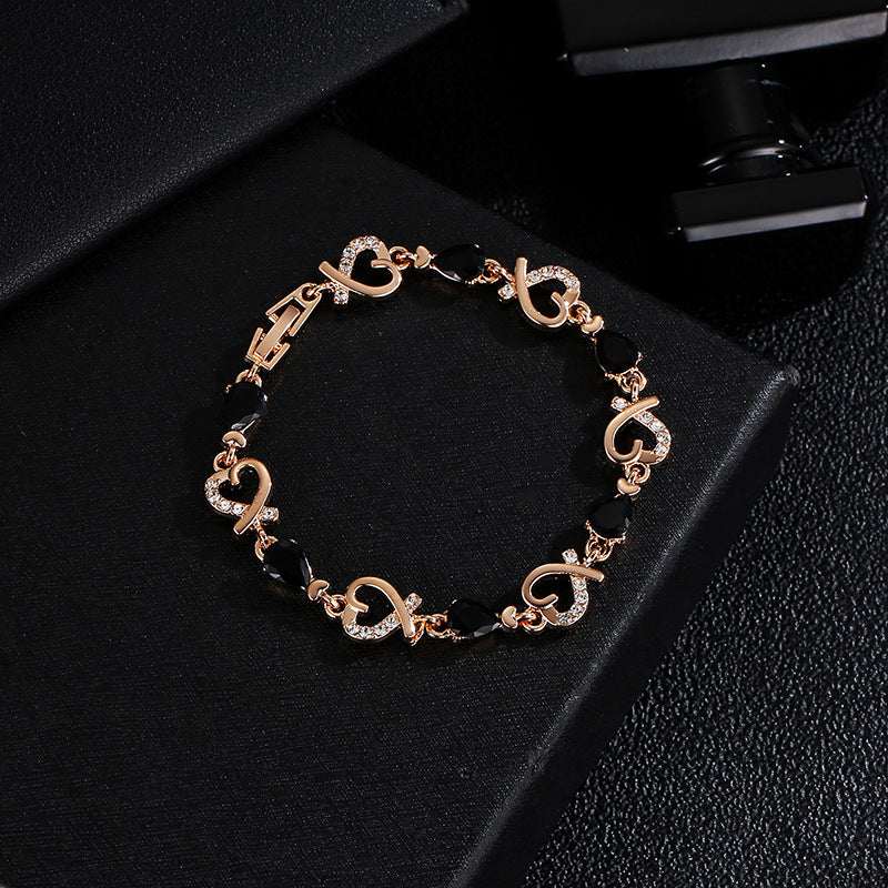 Love Bracelet With Rhinestones - Swefashionstore