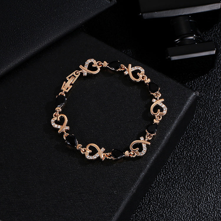 Love Bracelet With Rhinestones - Swefashionstore