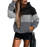 Casual All-match Contrast Color Sweatshirt - Swefashionstore