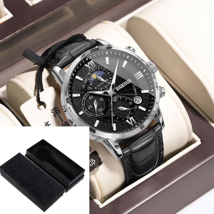 Simple Multifunctional Chronograph Waterproof Quartz Watch - Swefashionstore