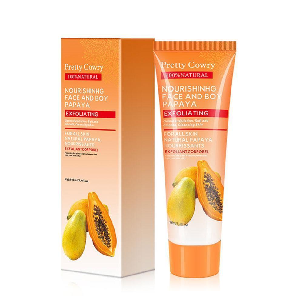 Cucumber Coconut Papaya Facial Exfoliating Gel Cream 100ml Body Cleansing - Swefashionstore