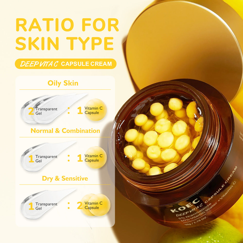 KOEC Deep Vita-C Collagen Facial Moisturizing Skin Care Cream - Swefashionstore