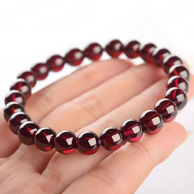 Damenarmband mit einer Schleife aus Glasgranat