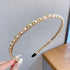 Sen Simple Pearl Thin Headband Hair Accessories Headband - Swefashionstore