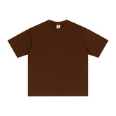 Street Long-staple Cotton Solid Color Short Sleeve - Swefashionstore