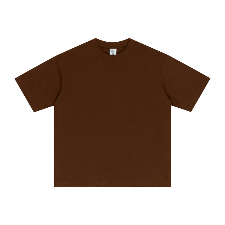 Street Long-staple Cotton Solid Color Short Sleeve - Swefashionstore