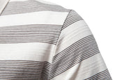 SUMMER Striped Lapel Men&