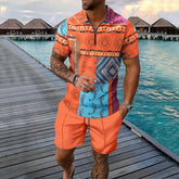 Short-sleeved Shorts Two-piece Sports And Leisure Men&