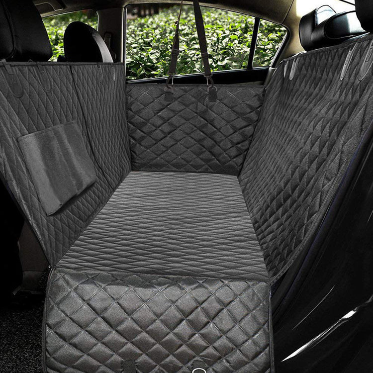 Dog Car Seat Cover View Mesh Pet Carrier Hammock Safety Protector Car Rear Back Seat Mat With Zipper And Pocket For Travel - Swefashionstore