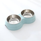 Pet Bowls Dog Food Water Feeder Stainless Steel - Swefashionstore
