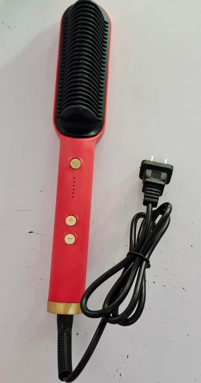 Hot Electric Hair Straightener And CurlingBrush