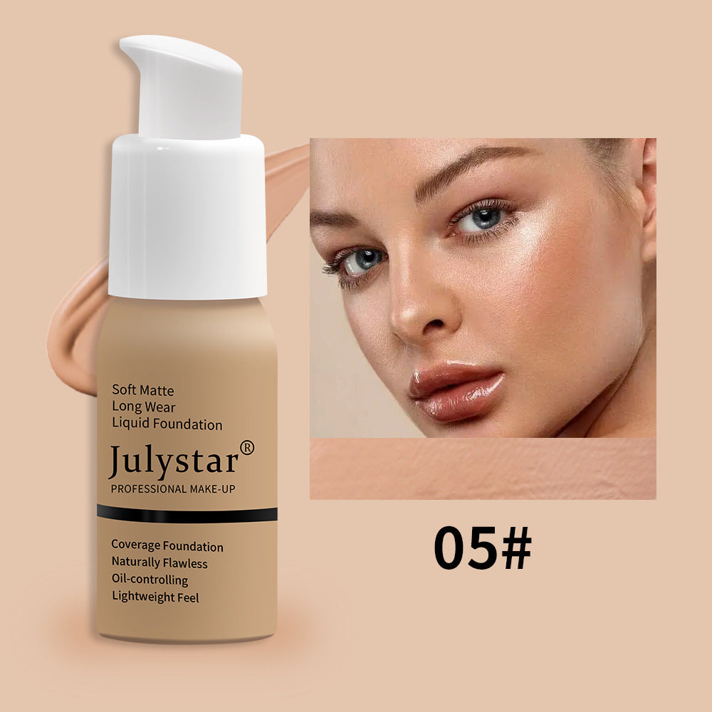 Julystar Waterproof Lasting Non Take Off Makeup Concealer Liquid Foundation - Swefashionstore