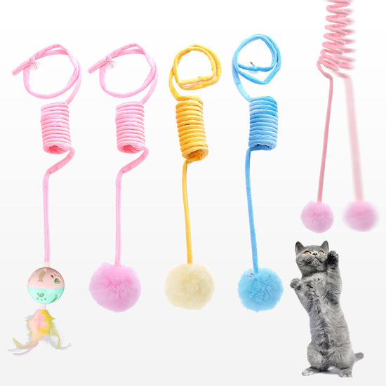 Cat Toy Self-Hi Sucker Spring Rabbit - Swefashionstore