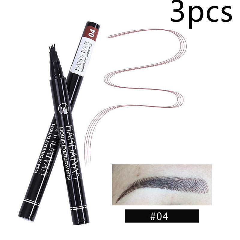 Four-head Eyebrow Pencil Liquid Eyebrow Pencil Tattoo Eyebrow Pencil Eyebrow Pencil 4-head Eyebrow Pencil Four-jaw Eyebrow Pencil - Swefashionstore