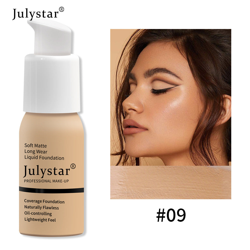 Julystar Waterproof Lasting Non Take Off Makeup Concealer Liquid Foundation - Swefashionstore