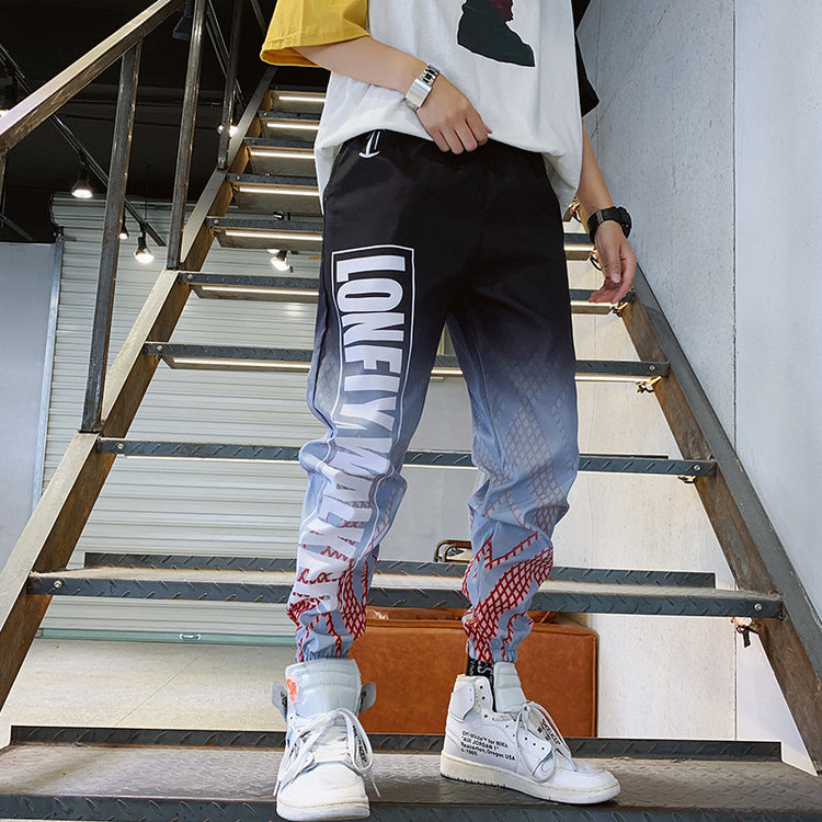 TRENDY Nine Pants Gradient Color Trousers For Men - Swefashionstore