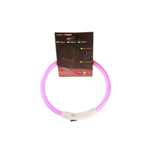 Pet Flashing Collar USB Rechargeable Necklace
