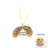 Sunflower Double Lettering Necklace - Swefashionstore