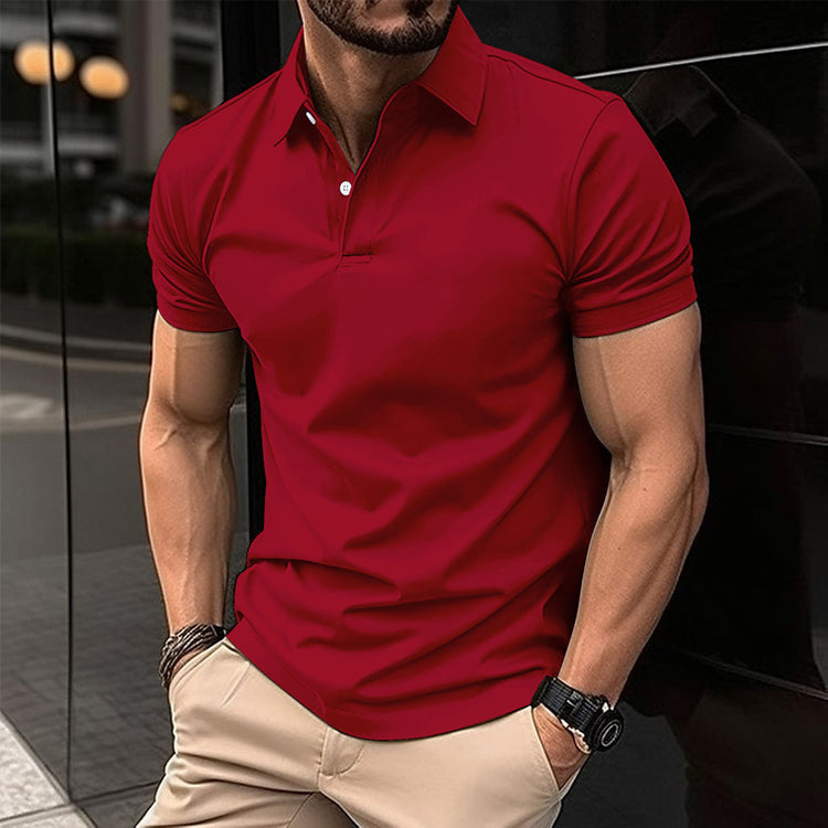 Summer Short Sleeve Polo Shirt - Swefashionstore