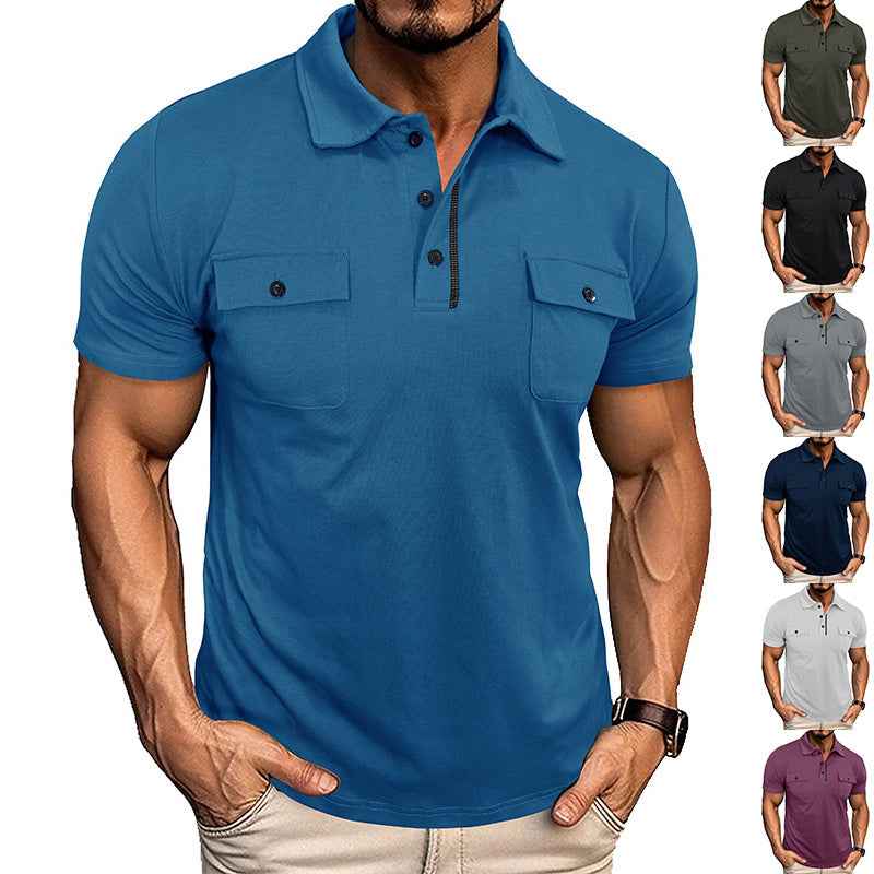 Polo Shirt with Pockets for Outdoor Fashion - Swefashionstore