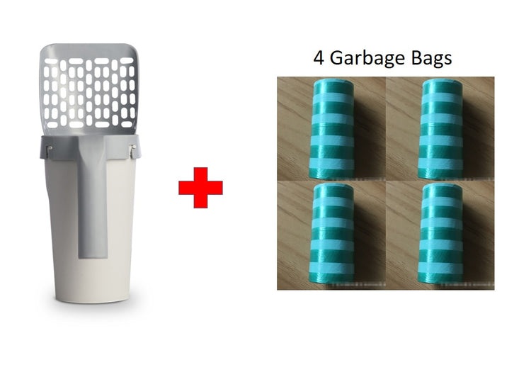 Storage Box Integrated Lazy Cat Litter Shovel Set - Swefashionstore