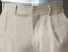 Double Pleated Fashion Casual Straight Trousers - Swefashionstore