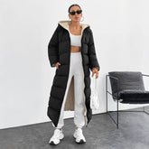 Long Below The Knee Hooded New Leisure Puffer Jacket Coat - Swefashionstore