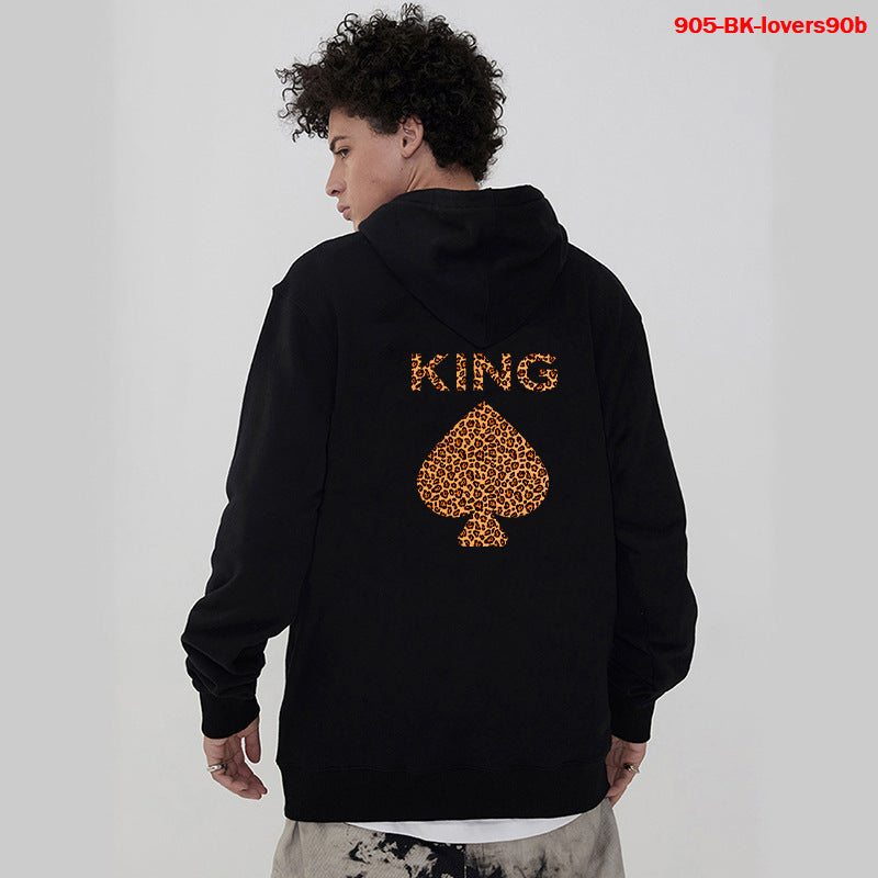 Women Hoodies King Queen Printed Sweatshirt Lovers - Swefashionstore