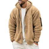 Plush Hooded Jacket Men&