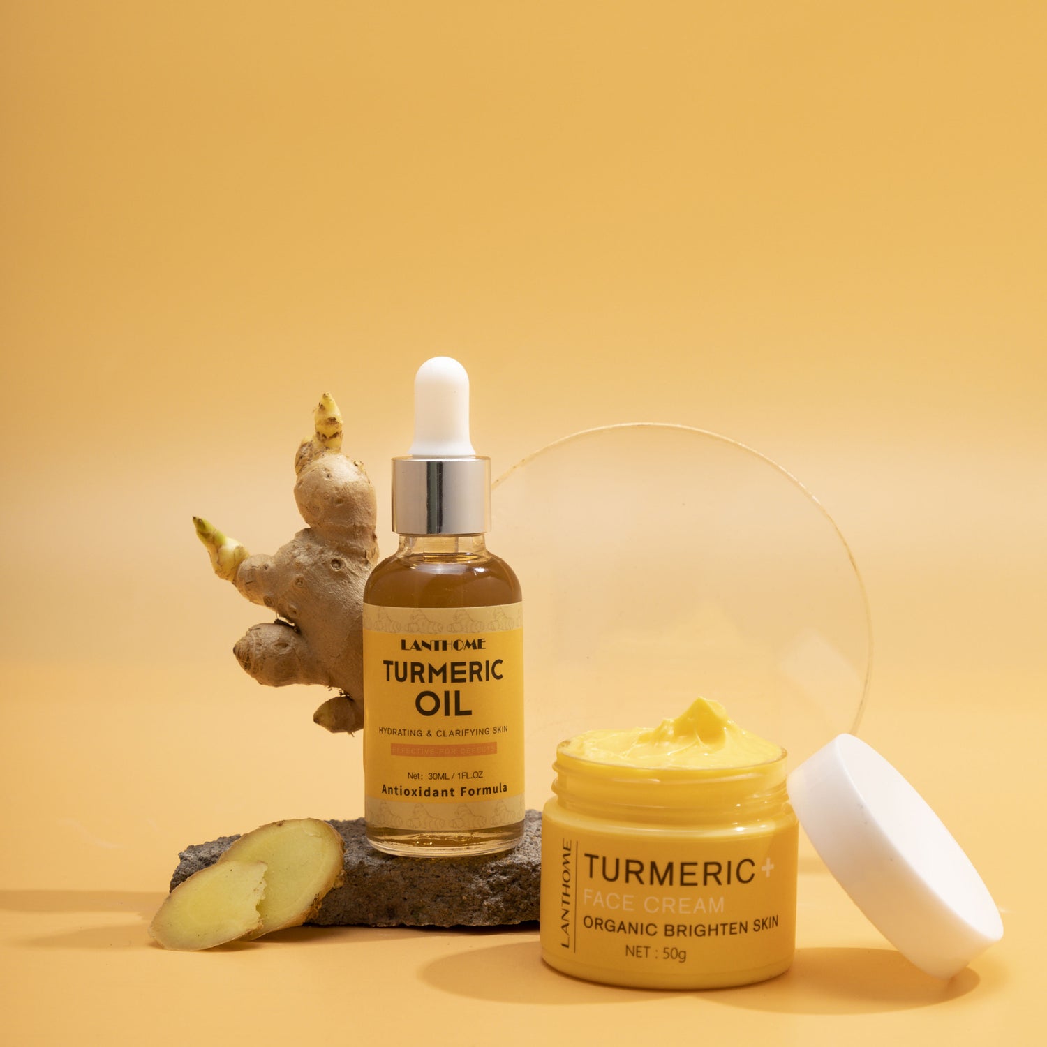 Turmeric Essential Oil Skincare Set Moisturizes And Repairs Skin Brightens And Hydrates To Relieve Dull Skin - Swefashionstore