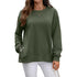 European And American Autumn And Winter Solid Color Long-sleeved Top Women - Swefashionstore