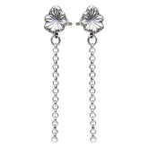 925 Sterling Silver Long Tassel Stud Earrings - Swefashionstore