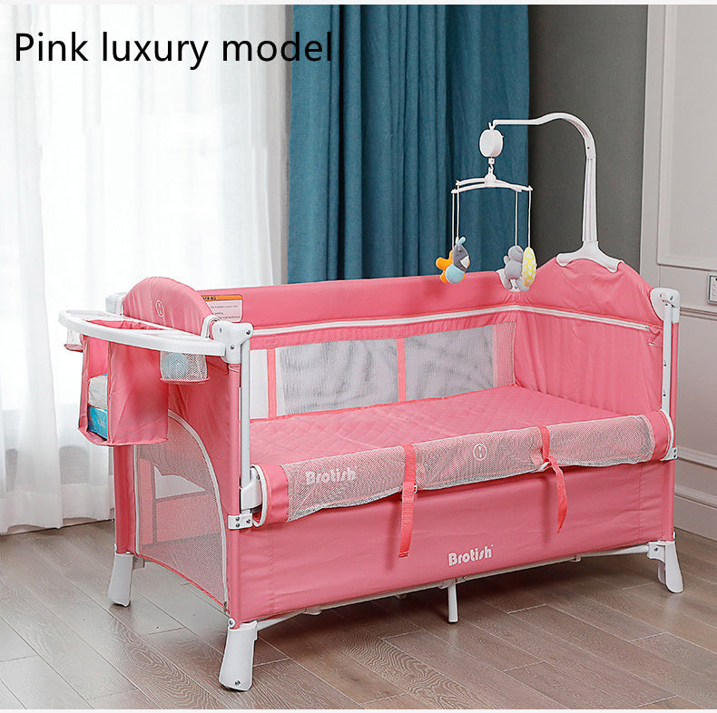 BESTSELLER Multifunctional BABY Cot Splicing Large Bed MOVABLE