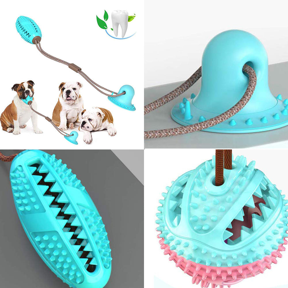 Dog Toys Silicon Suction Cup Teeth Cleaning