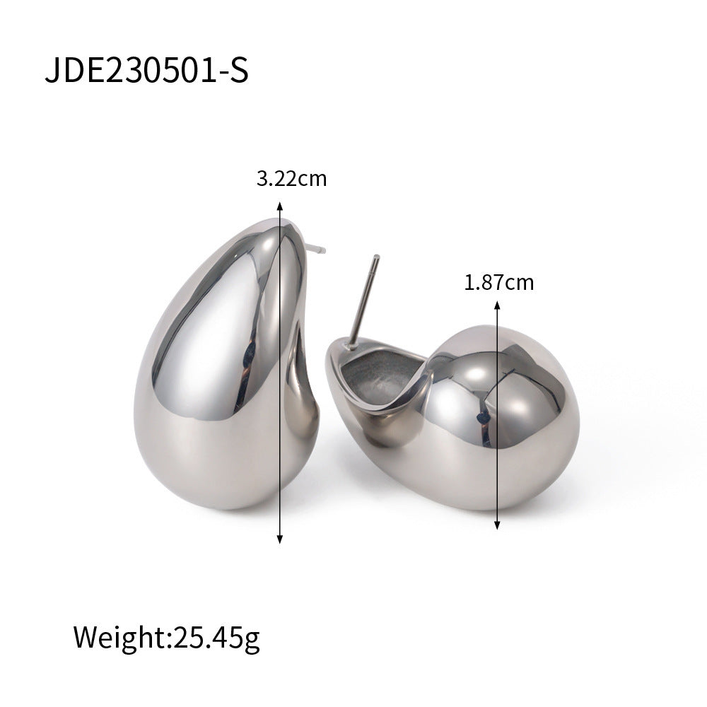 SIMPLE 18K vergoldete Damenmode TEARDROP Ohrringe