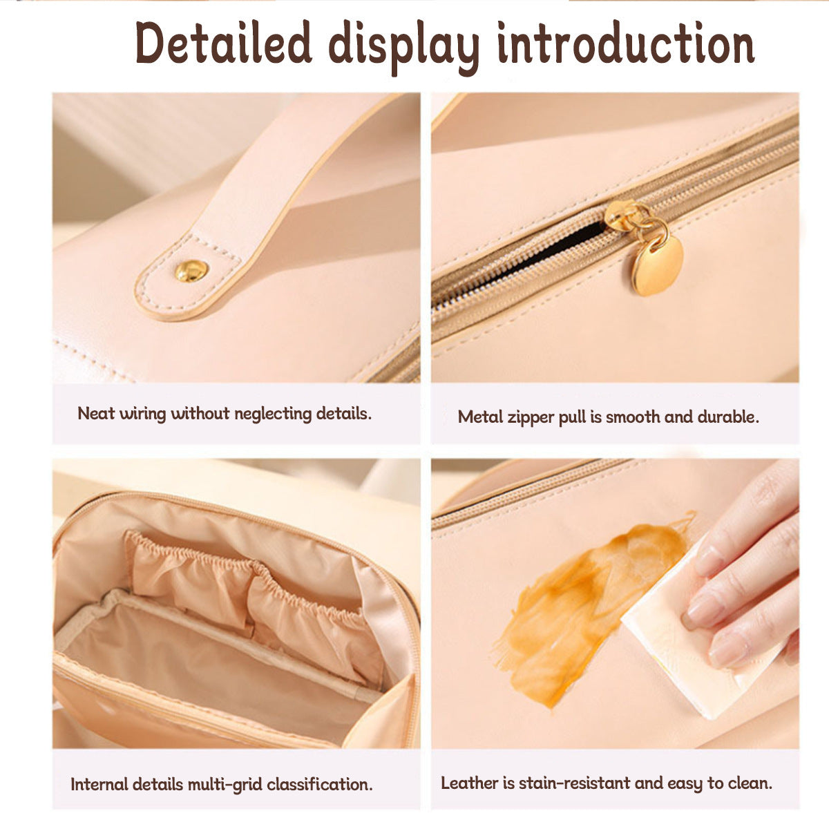 Cosmetic Bag Large Capacity Advanced Sense Portable - Swefashionstore