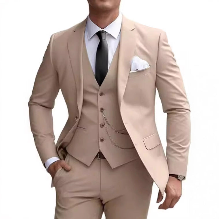 Suit Slim Fit Business Suit Banquet Temperament Formal Dress For Men - Swefashionstore