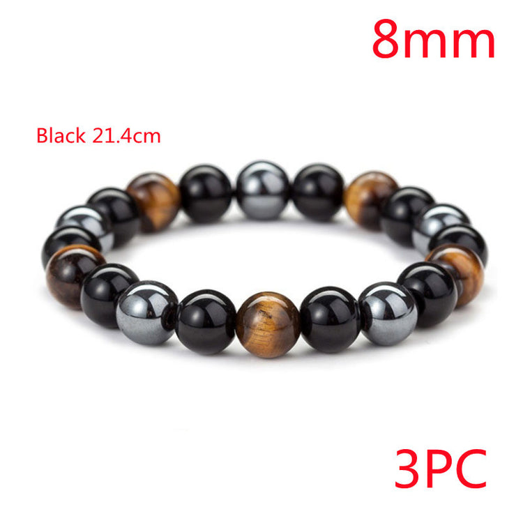 TIGER Eye Stone Bracelet Natural SMOOTH Bracelet - Swefashionstore