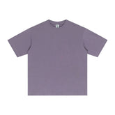 Street Long-staple Cotton Solid Color Short Sleeve - Swefashionstore